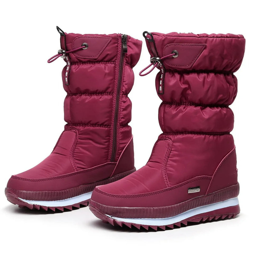 Bottes d'hiver pour femmes à effet matelassé imperméable - Ilaria