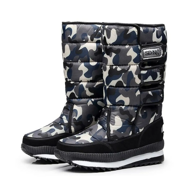 Bottes d'hiver pour femmes à effet matelassé imperméable - Ilaria