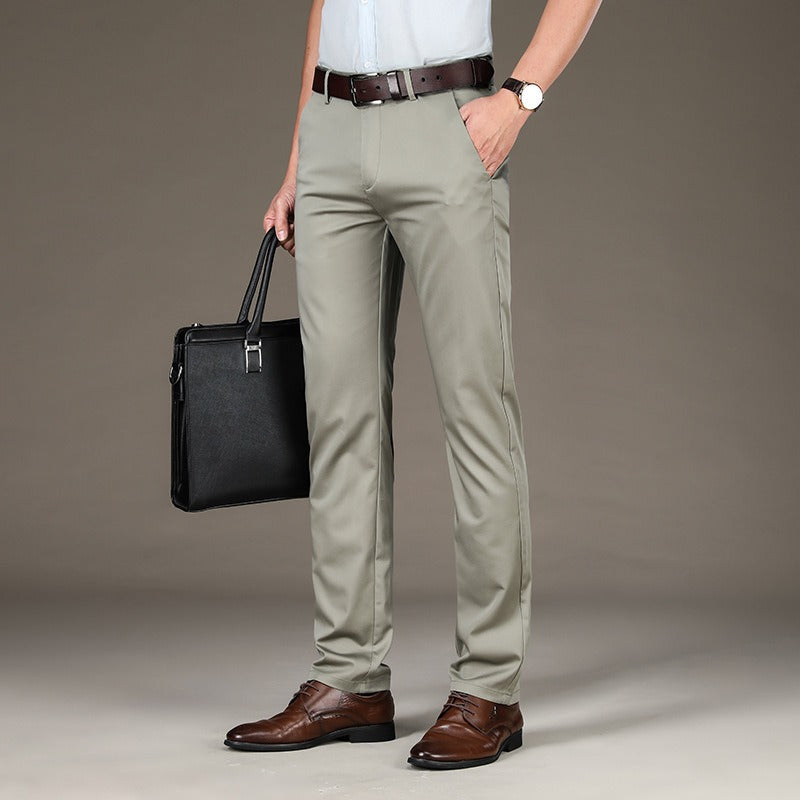 Pantalon habillé à coupe droite pour hommes - Victor