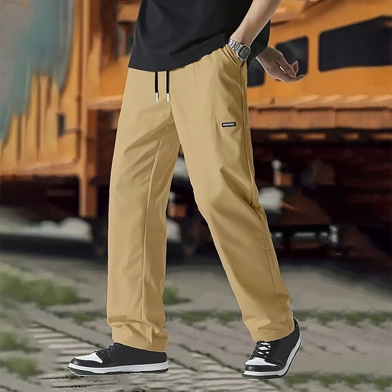 Pantalon droit décontracté pour hommes - Elrik