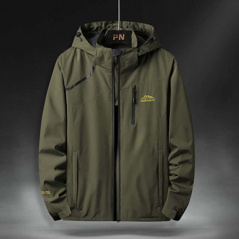 Veste imperméable à capuche pour hommes - Florian