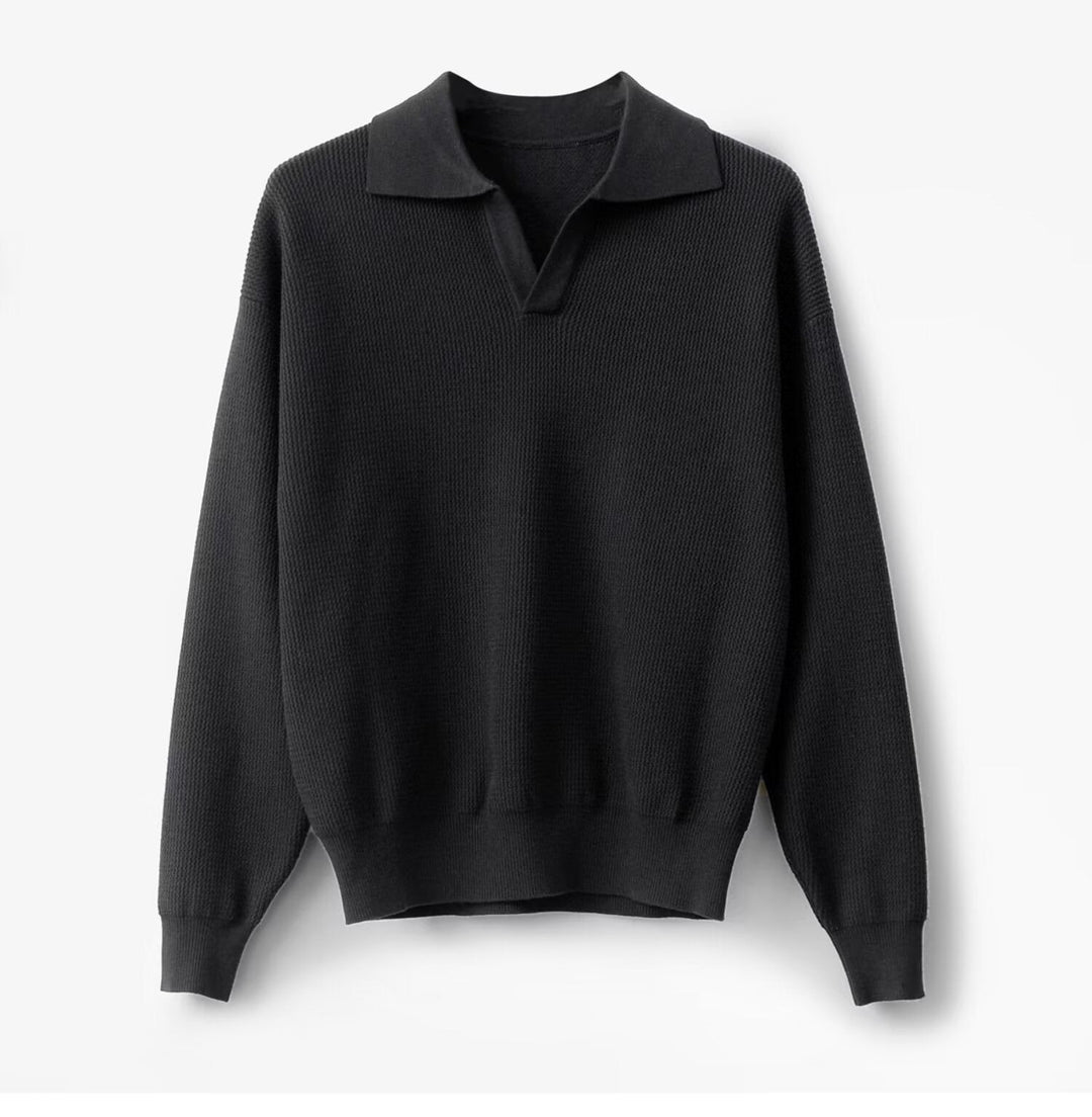 Pull polo tricoté pour hommes - Mervik