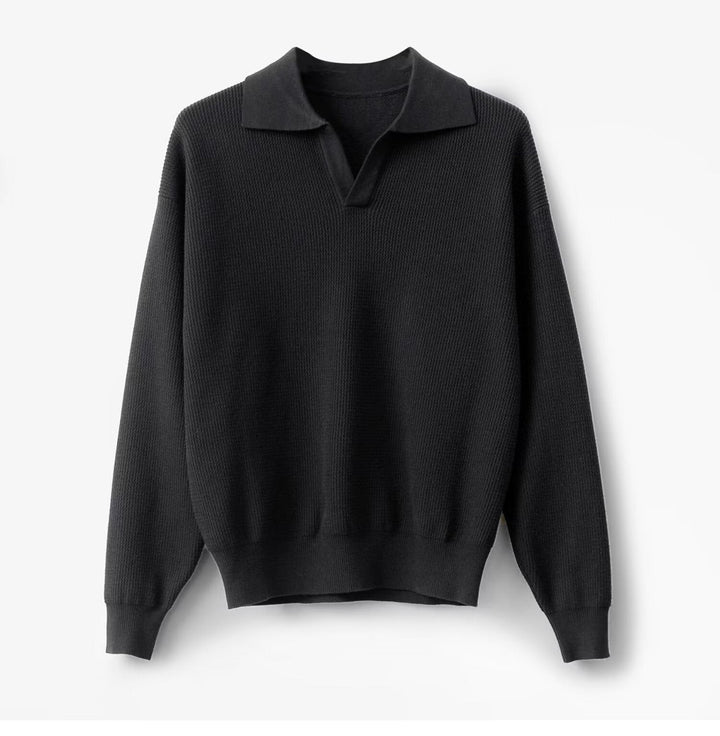 Pull polo tricoté pour hommes - Mervik