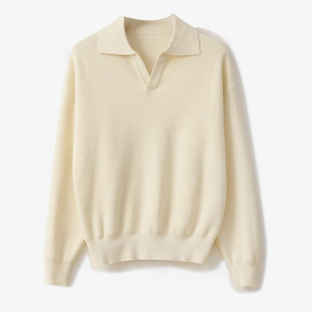 Pull polo tricoté pour hommes - Mervik