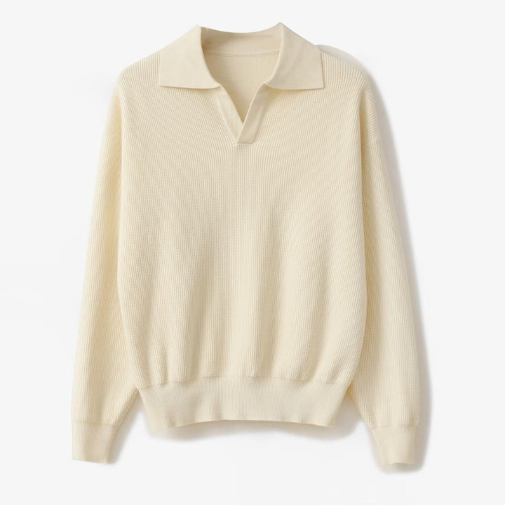 Pull polo tricoté pour hommes - Mervik