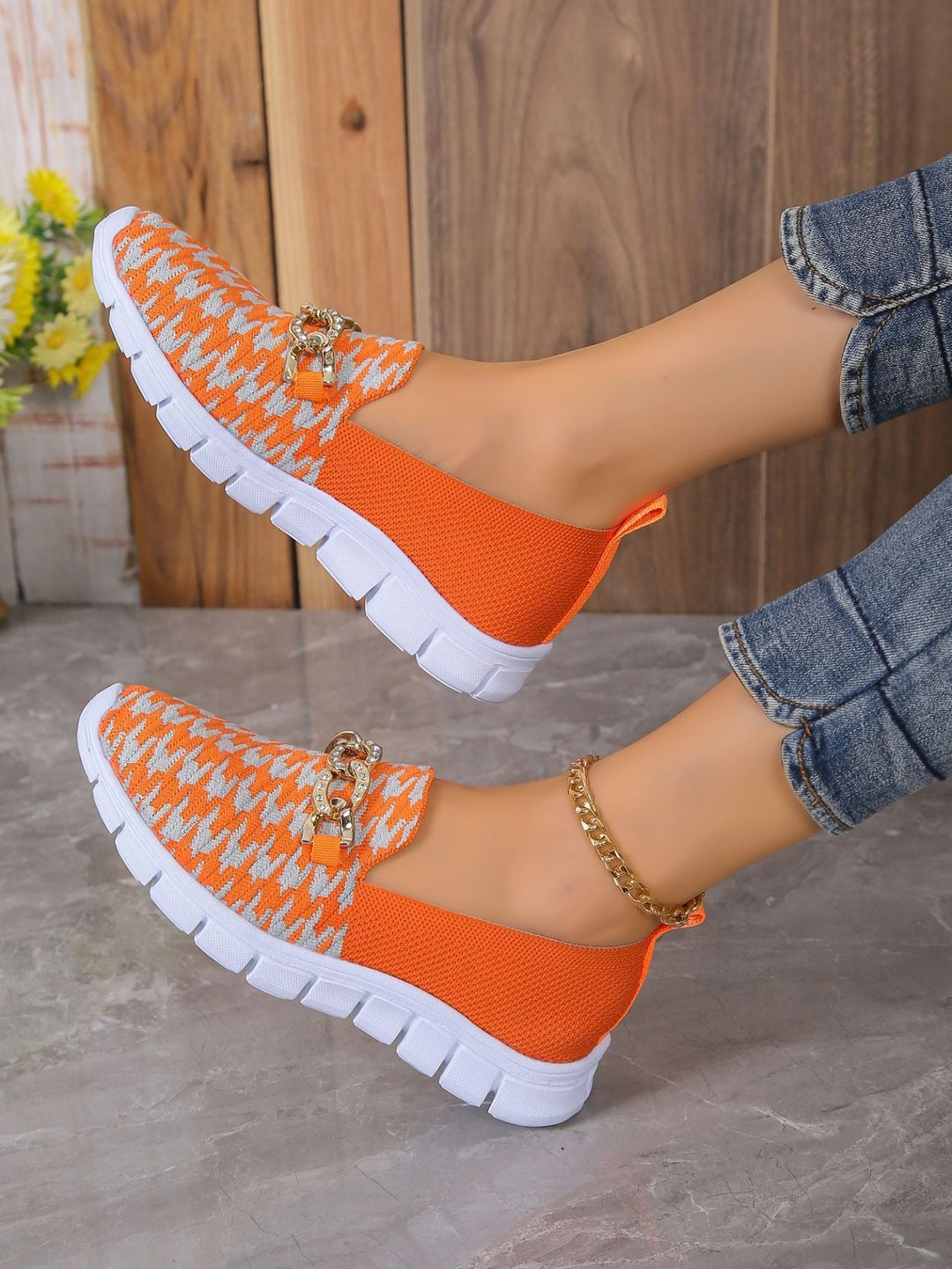 Chaussures décontractées en maille à motifs pour femmes - Harper