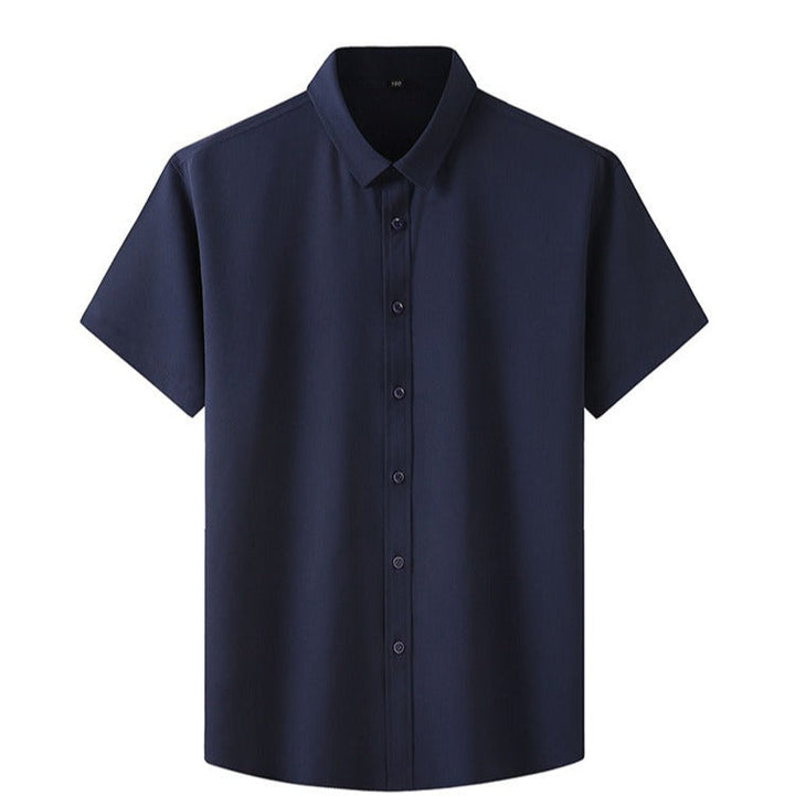 Chemise homme en polyester stretch à manches courtes - Lauro