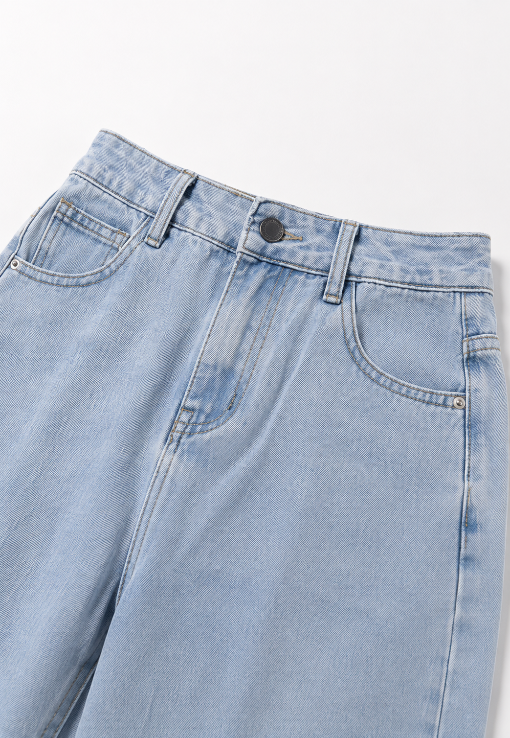 Jean femme taille basse, jambes larges et longues - Kerstin