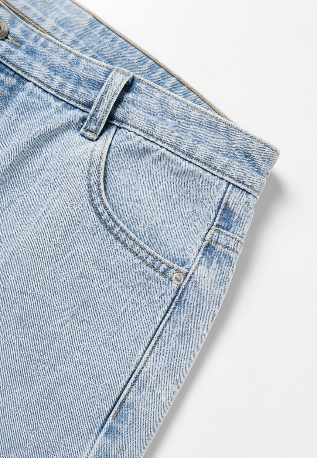 Jean femme taille basse, jambes larges et longues - Kerstin