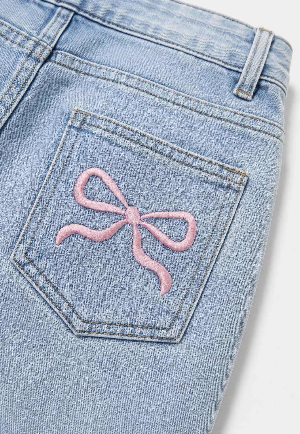 Jean femme taille basse, jambes larges et longues - Kerstin