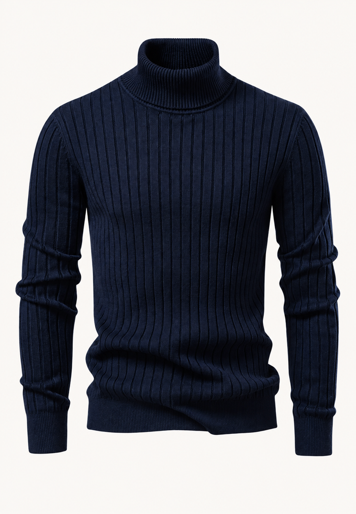 Pull à col roulé en maille - Marius