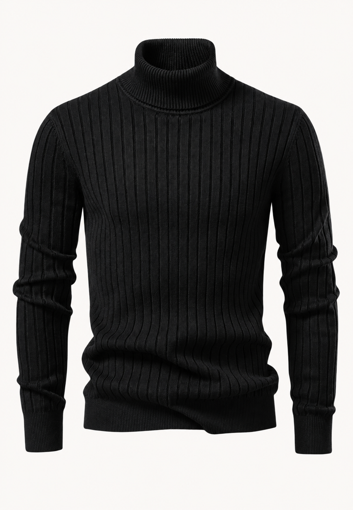 Pull à col roulé en maille - Marius