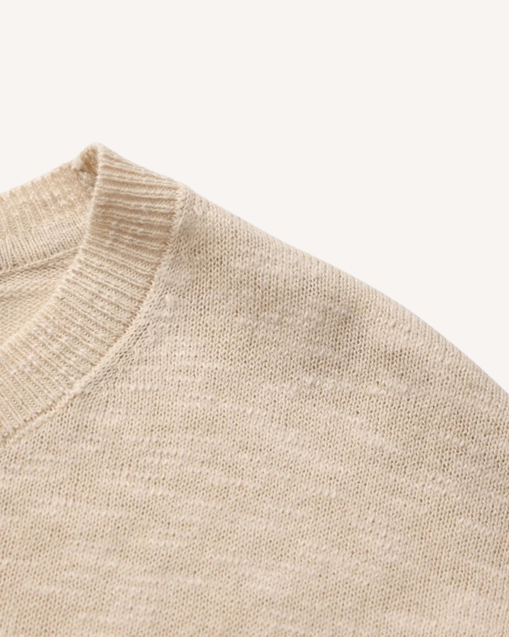 Pull homme à col rond, maille fine, manches longues - Ciro