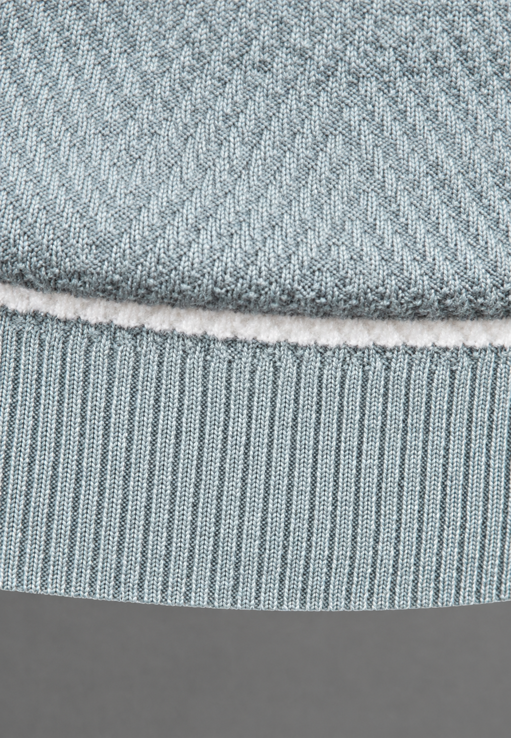 Pull homme à col rond, rayé, en maille texturée - Tobias