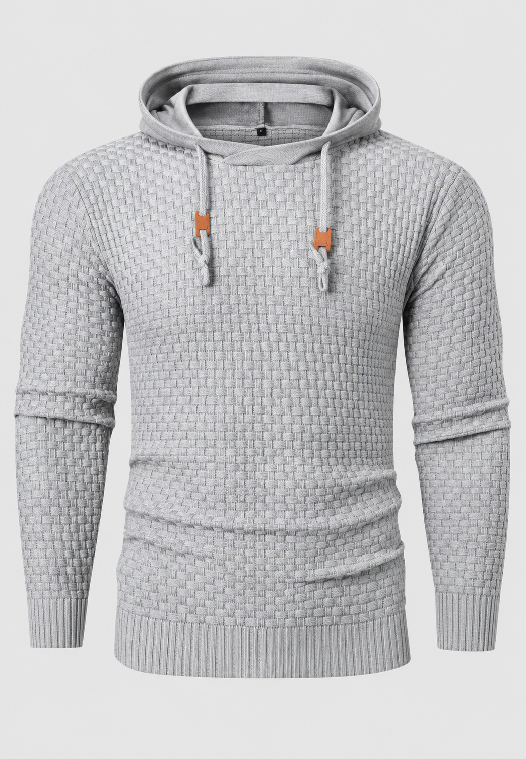 Pull homme en maille texturée avec capuche ajustable - Ciro