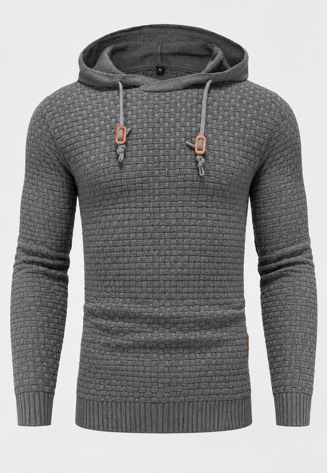 Pull homme en maille texturée avec capuche ajustable - Ciro