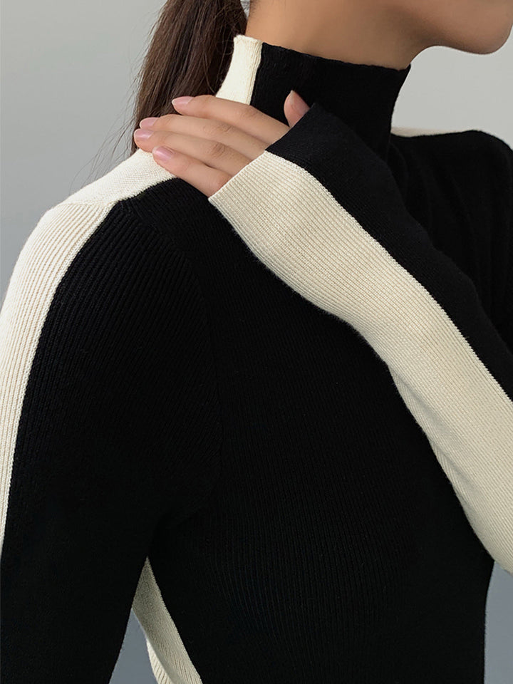 Pull à col roulé et manches longues - Maren