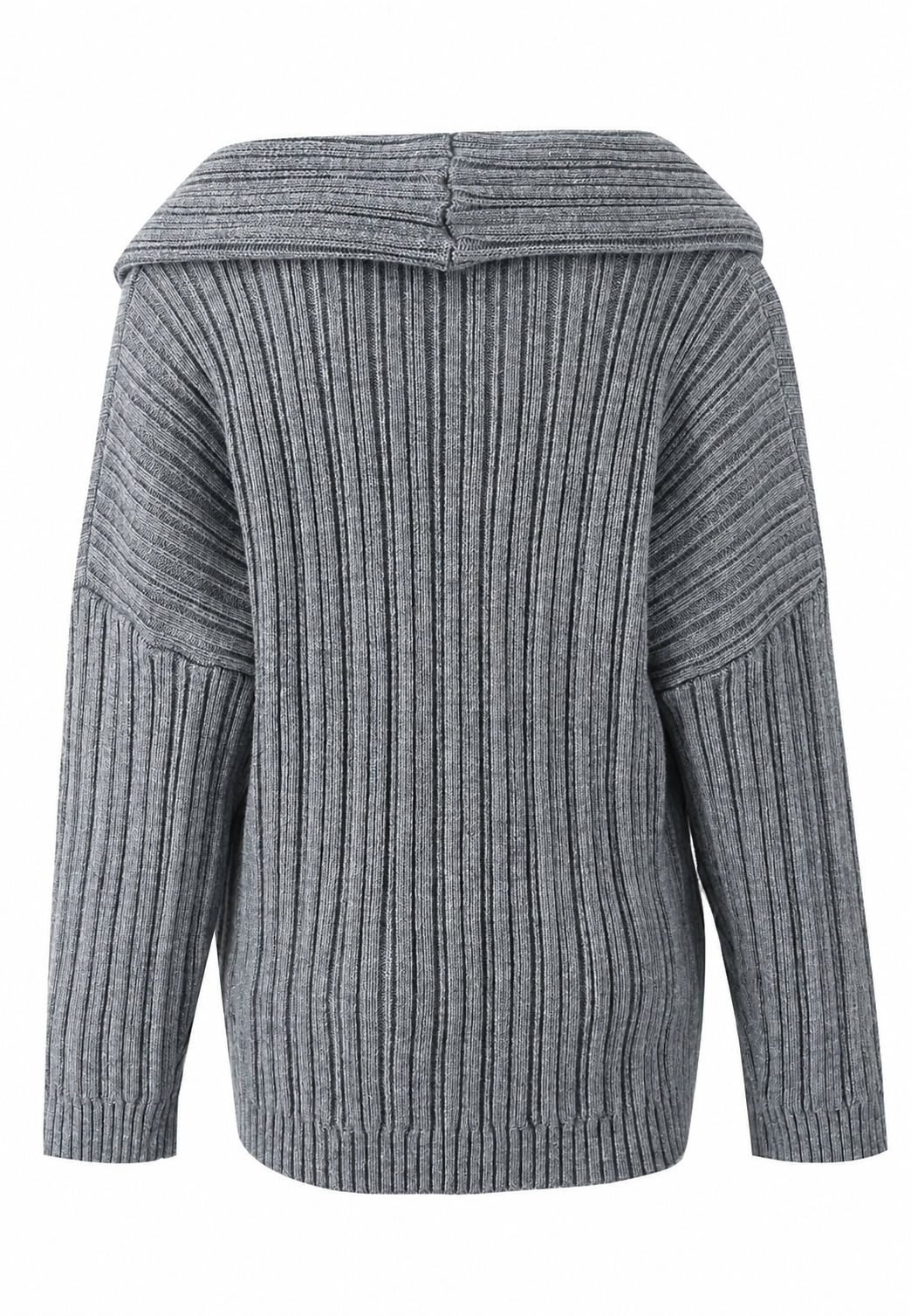 Pull femme à encolure asymétrique et épaule dénudée - Séverine