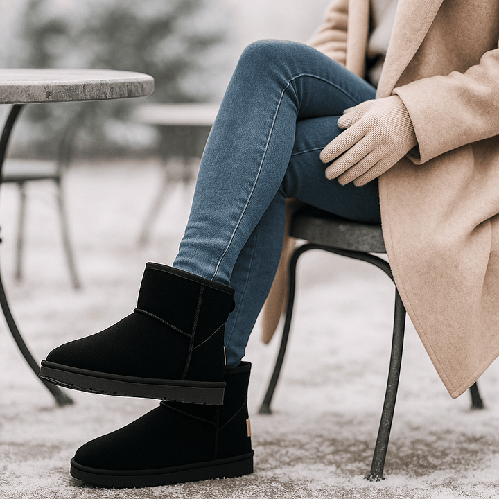 Bottines effet daim pour femmes - Nalvine