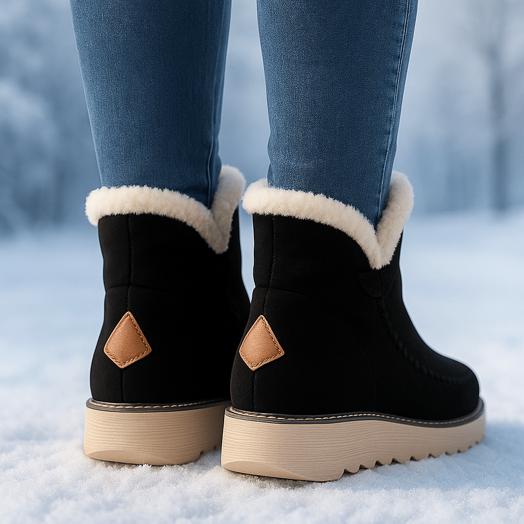 Bottines pour femmes avec effet peluche - Olyane