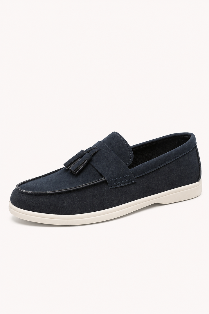 Mocassins décontractés pour homme avec pompons et semelle contrastée - Jannik