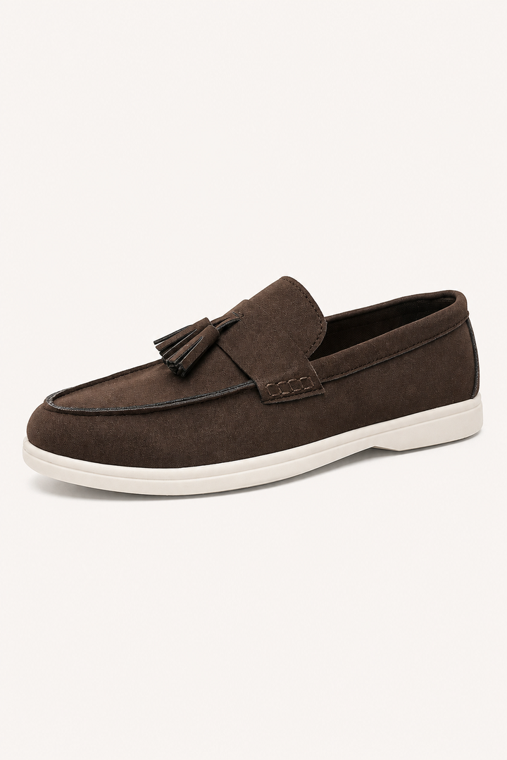 Mocassins décontractés pour homme avec pompons et semelle contrastée - Jannik