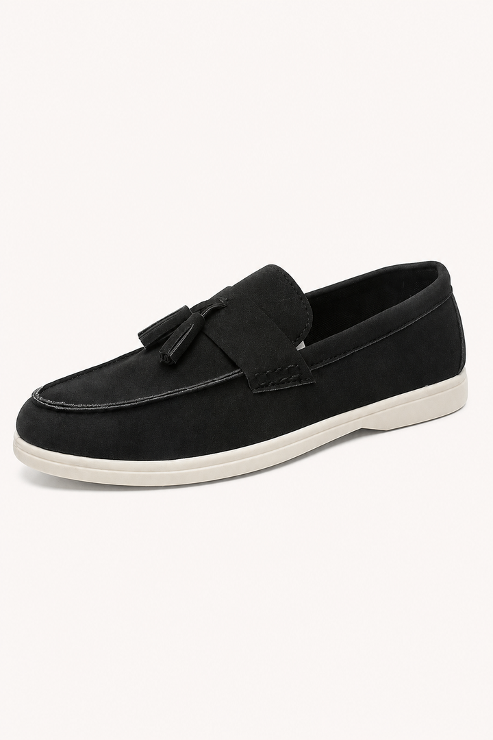 Mocassins décontractés pour homme avec pompons et semelle contrastée - Jannik