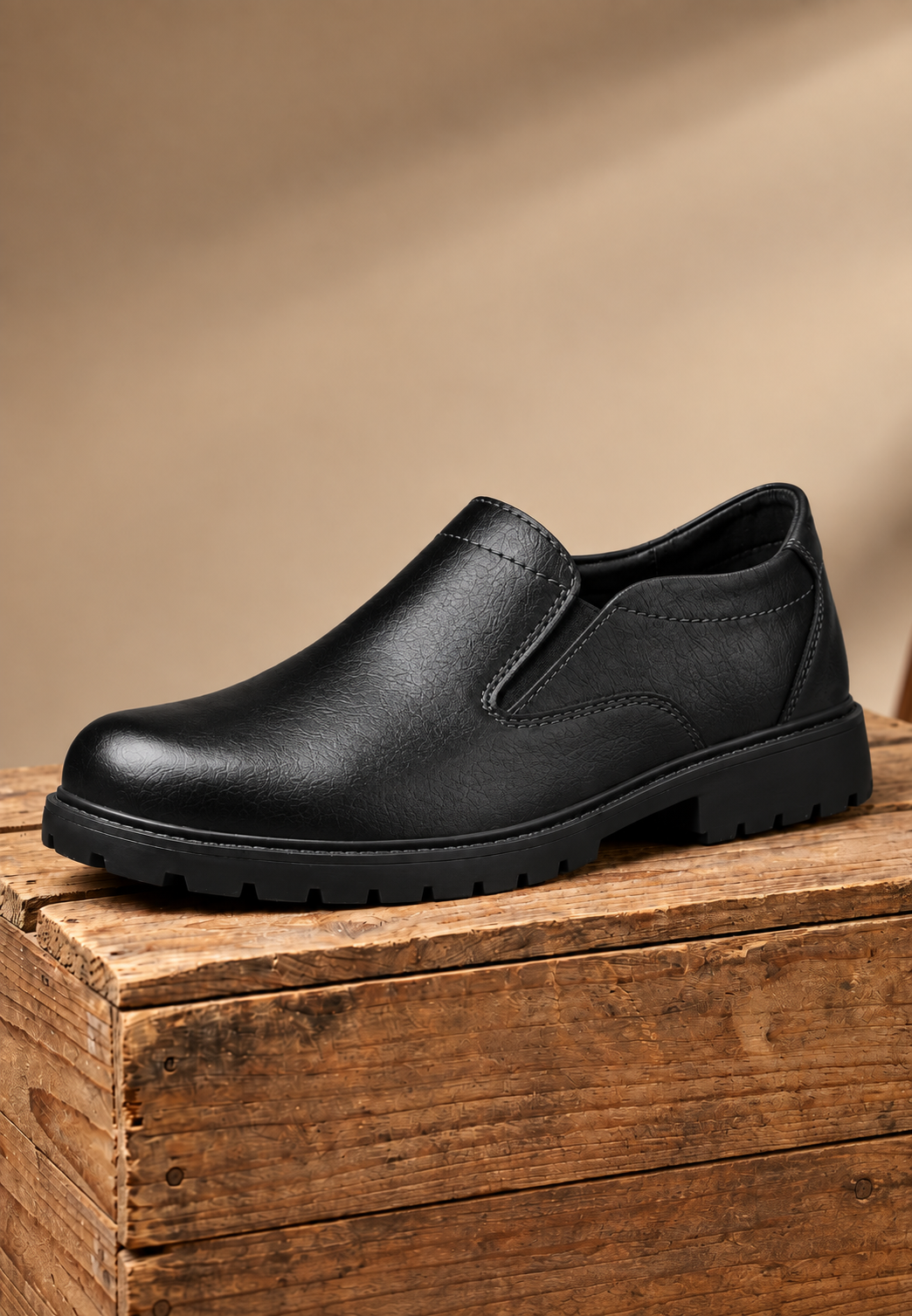 Mocassins pour homme à semelle track et élastiques latéraux - Jorrit