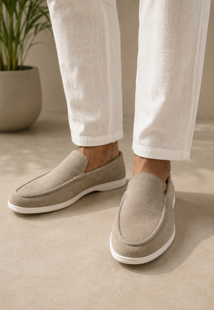 Mocassins pour homme, modèle uni, style automnal - Gerald
