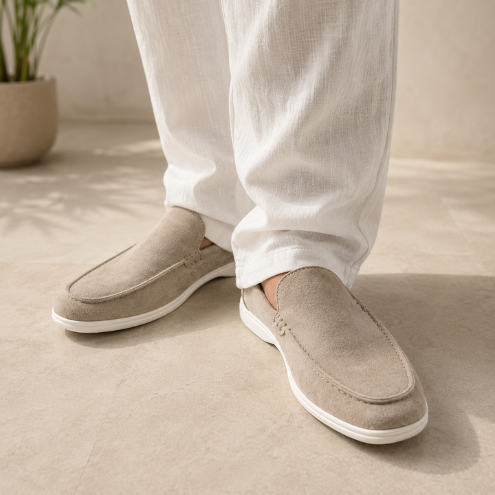 Mocassins pour homme, modèle uni, style automnal - Gerald