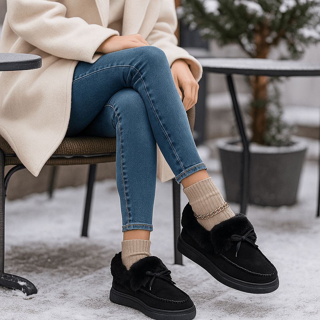 Mocassins pour femmes avec effet peluche - Esmira