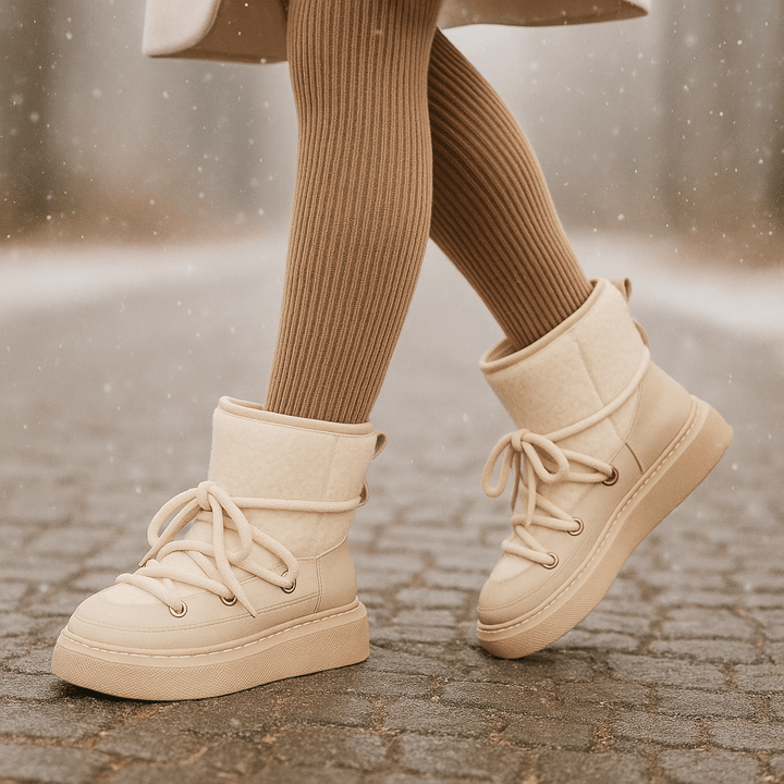 Bottes rembourrées avec semelle compensée - Melvine