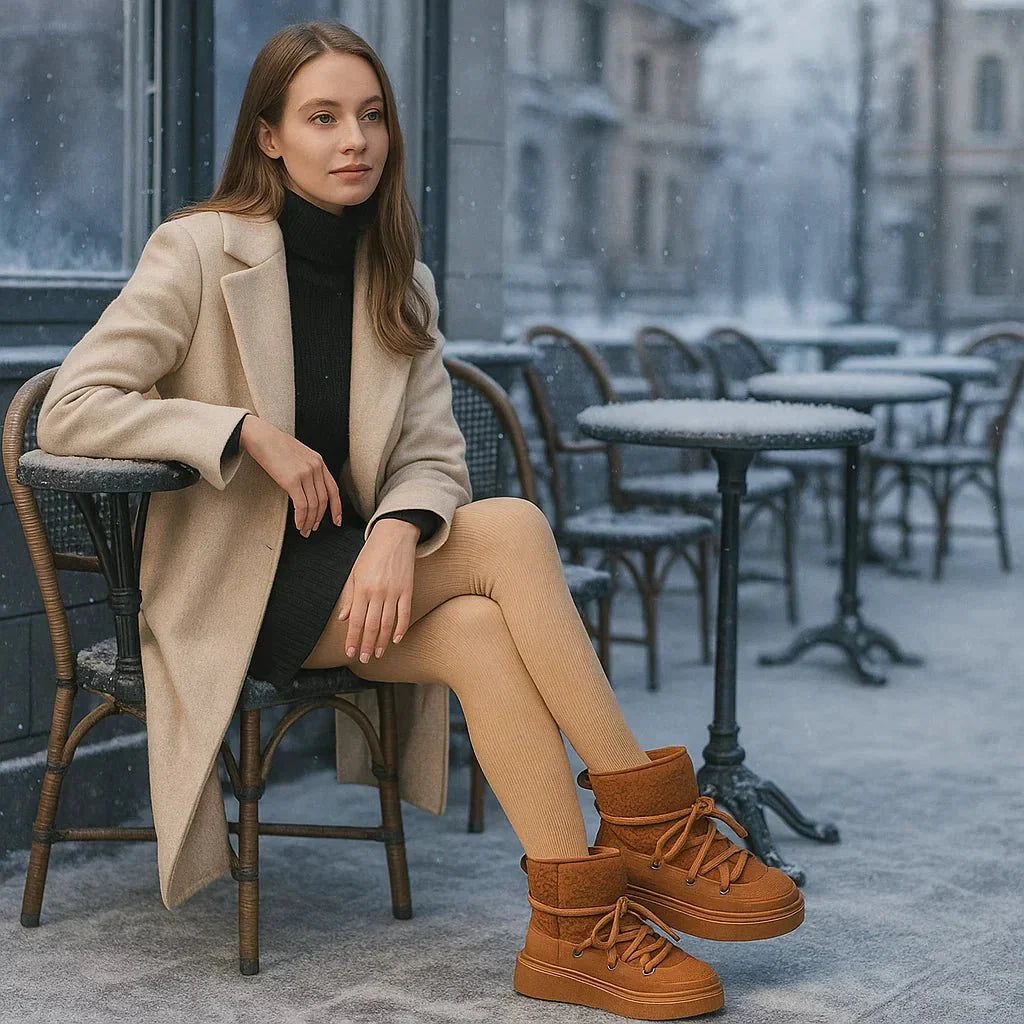 Bottes rembourrées avec semelle compensée - Melvine
