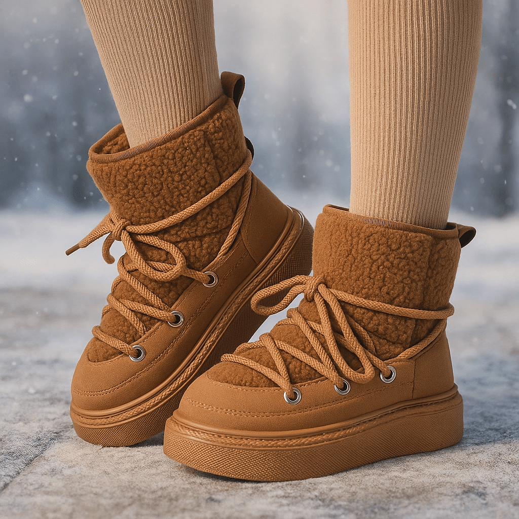 Bottes rembourrées avec semelle compensée - Melvine