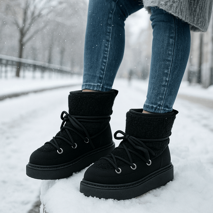 Bottes rembourrées avec semelle compensée - Melvine