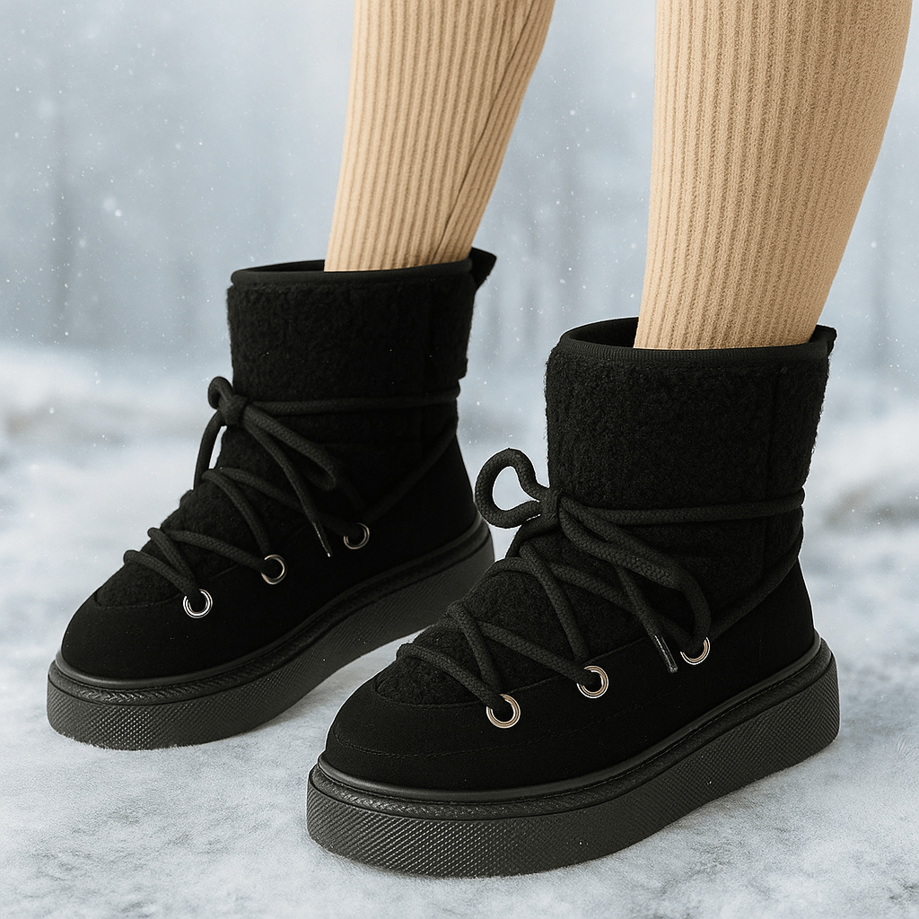 Bottes rembourrées avec semelle compensée - Melvine