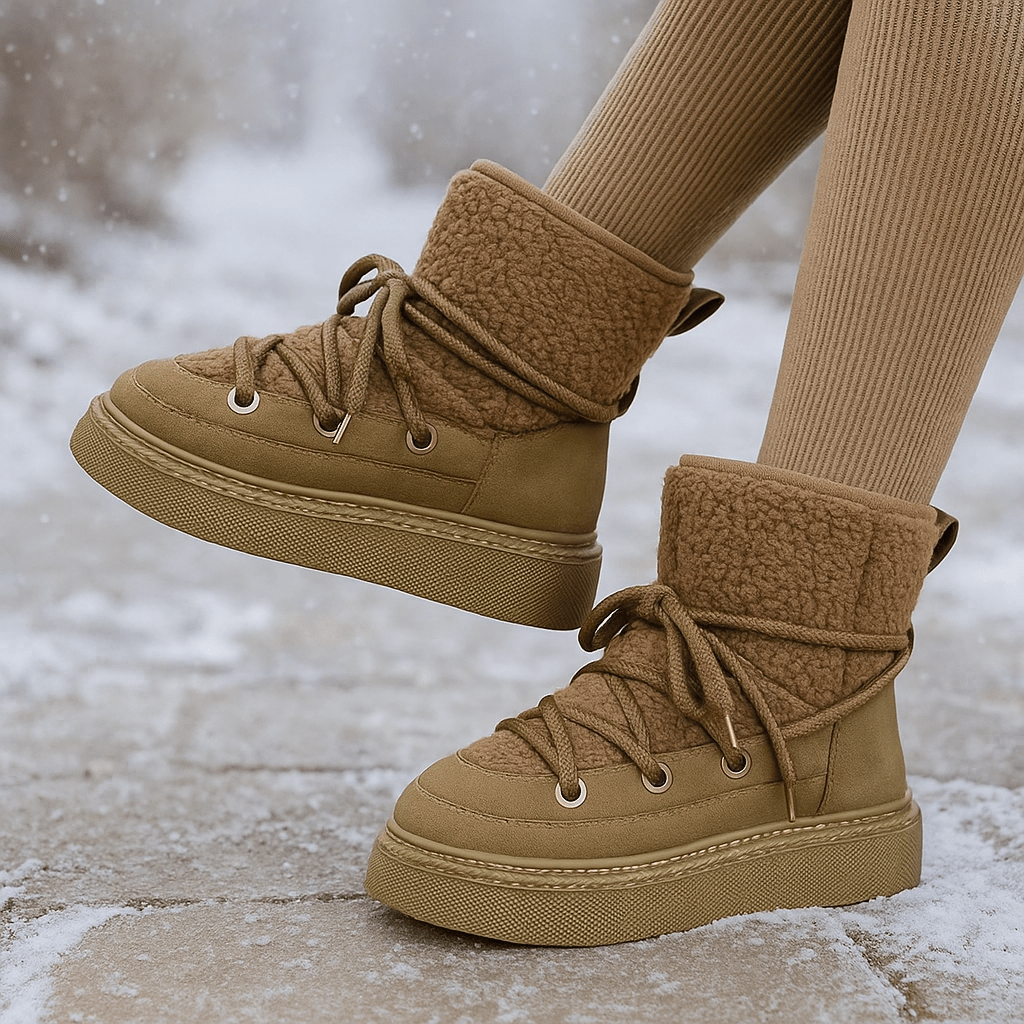 Bottes rembourrées avec semelle compensée - Melvine