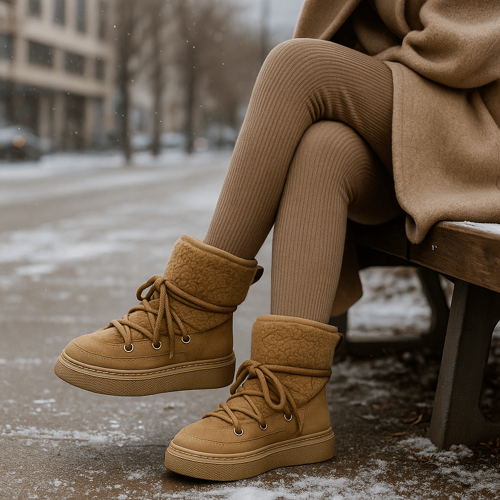 Bottes rembourrées avec semelle compensée - Melvine