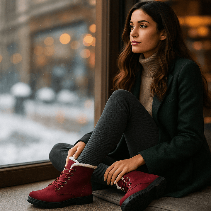 Bottines pour femmes avec effet peluche - Lirenne