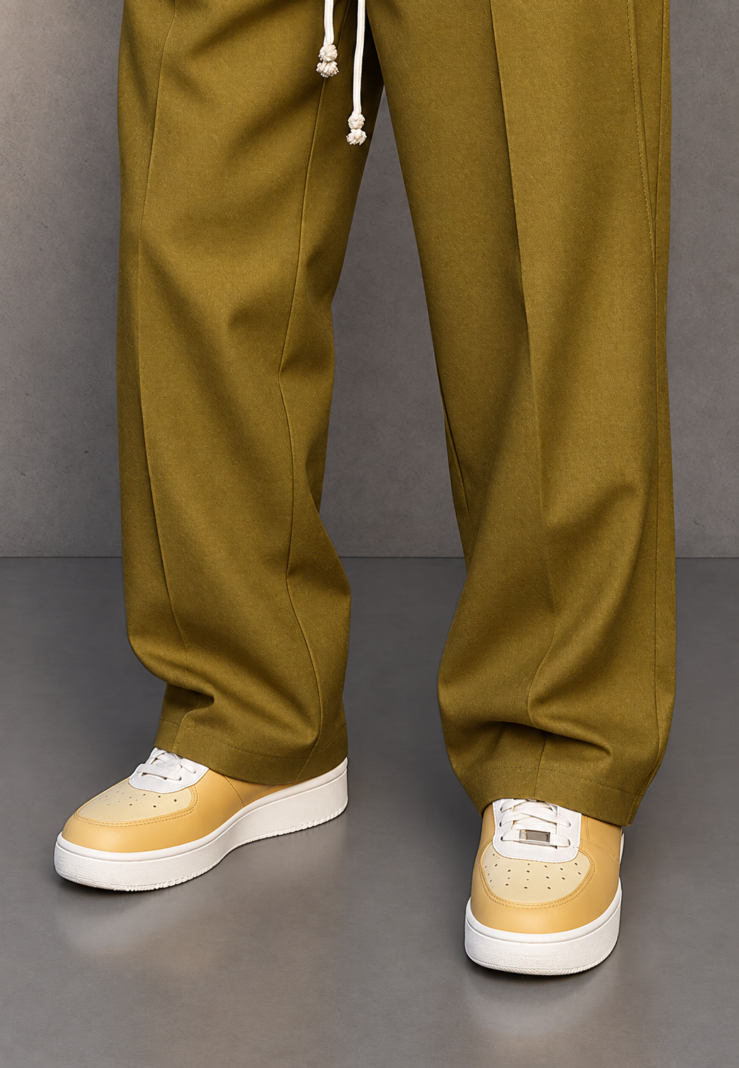 Pantalon large homme à pinces et taille ajustable - Tavon
