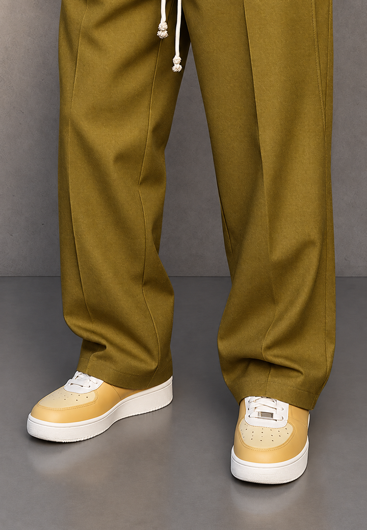 Pantalon large homme à pinces et taille ajustable - Tavon