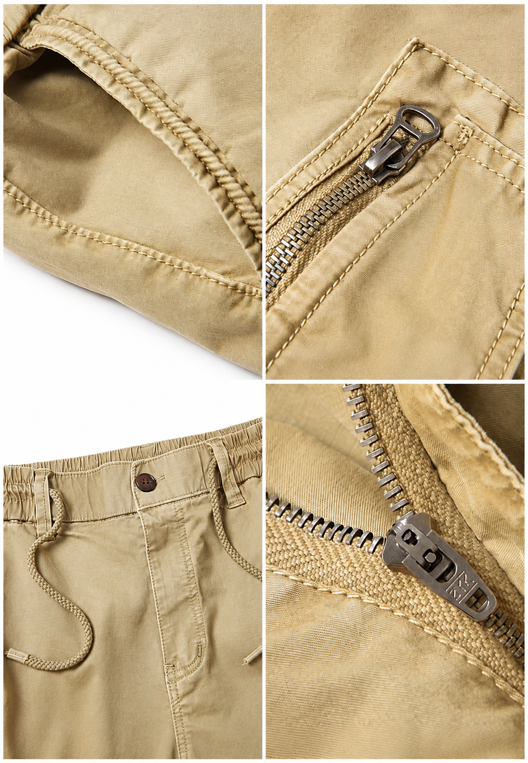 Pantalon jogger cargo pour homme à multiples poches et fermeture éclair - Nicolai