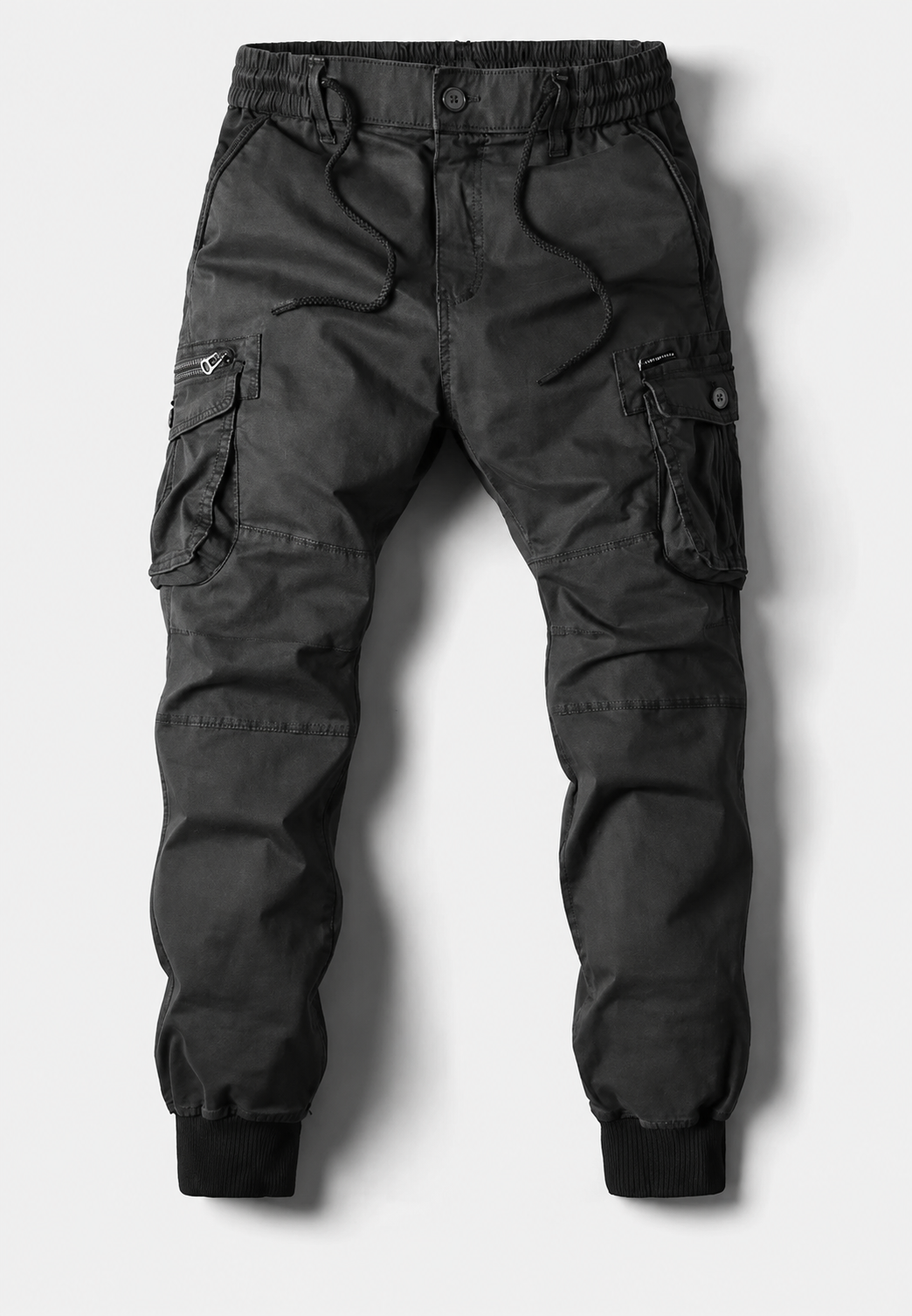 Pantalon jogger cargo pour homme à multiples poches et fermeture éclair - Nicolai
