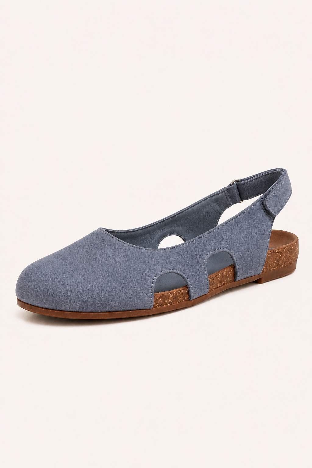 Sandales plates fermées pour femme avec semelle intérieure confortable - Helga