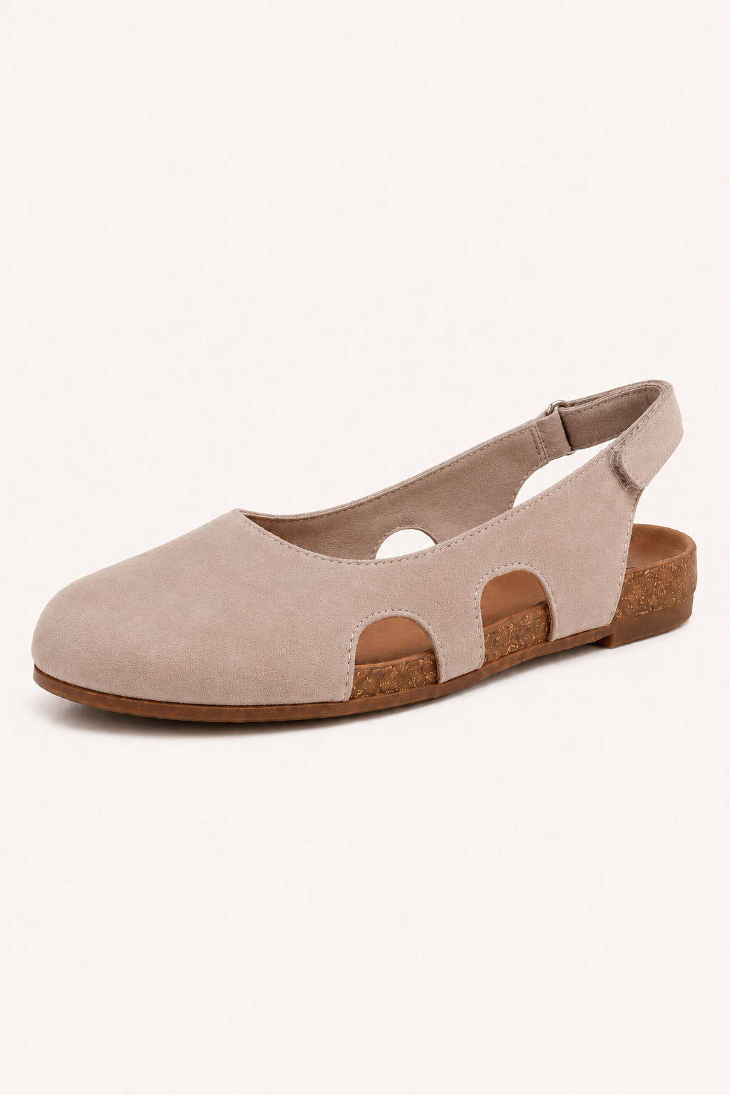 Sandales plates fermées pour femme avec semelle intérieure confortable - Helga