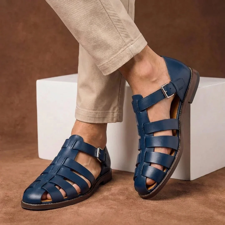 Sandales élégantes pour homme à lanières et boucle - Lennard