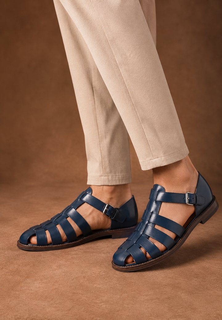 Sandales élégantes pour homme à lanières et boucle - Lennard