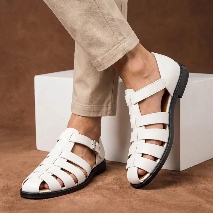 Sandales élégantes pour homme à lanières et boucle - Lennard