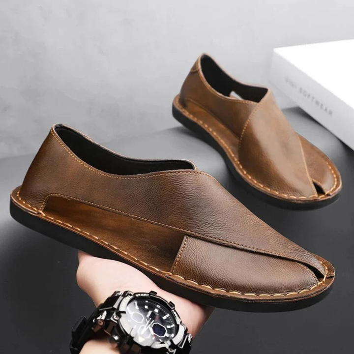 Sandales pour homme à bout fermé et bride croisée - Andi