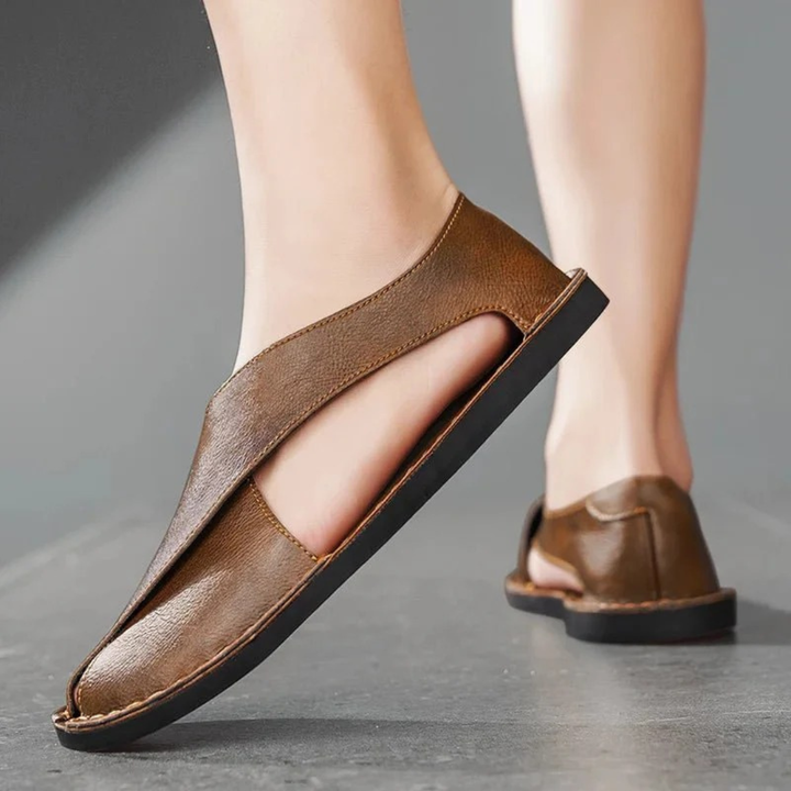 Sandales pour homme à bout fermé et bride croisée - Andi